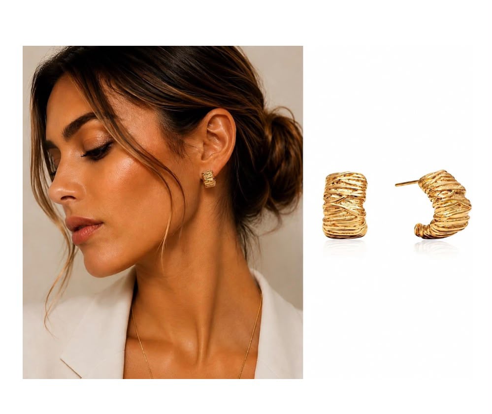 Vivienne Sculptural Hoops