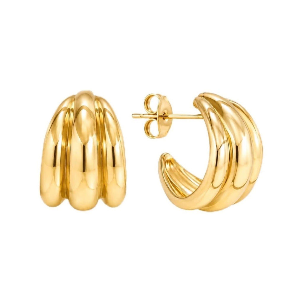Aria Ridged Hoops